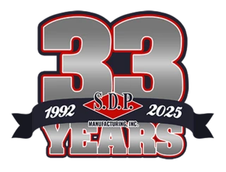 S.D.P. Manufacturing anniversary badge, 1992 to 2025, 33 years